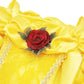 Tyhtym Princess Costumes Little Girls Dress Up Fancy Halloween Christmas Party (Yellow, 4-5T)