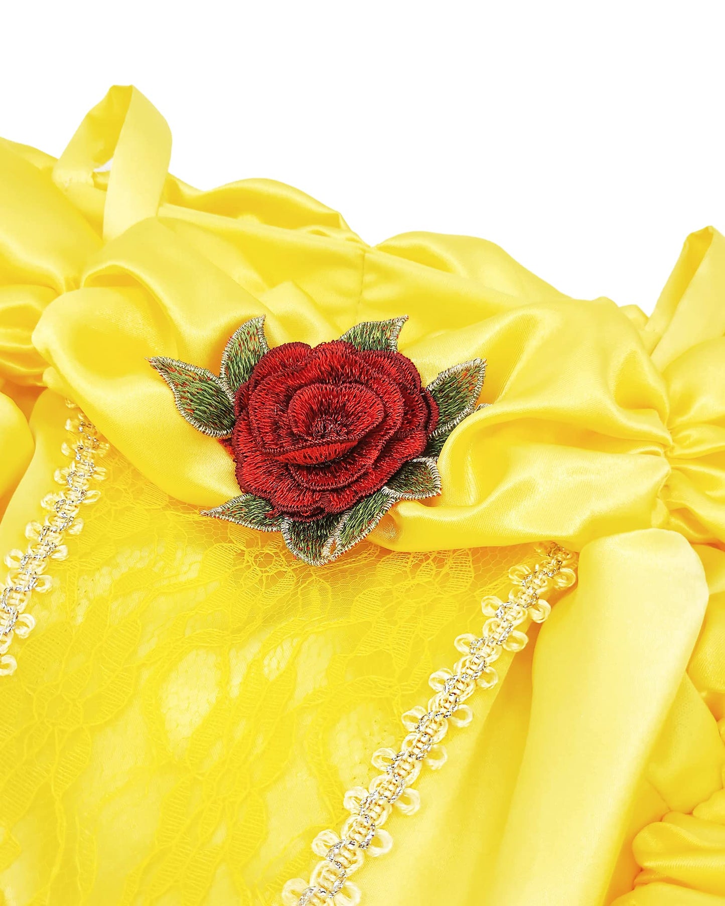 Tyhtym Princess Costumes Little Girls Dress Up Fancy Halloween Christmas Party (Yellow, 2-3T)