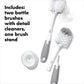 OXO Tot Bottle Brush with Nipple Cleaner and Stand - Gray, 2-Pack