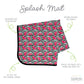 Bapronbaby Summer Stripes Watermelon Splash Mat - Waterproof Catch-All For Under High Chairs, Floors, Tables, Playtime Or Arts &