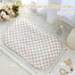 Dilimi Baby Lounger Cover For Boys And Girls, Removable Cover Ultra Soft Comfortable Lounger Slipcover, Light Brown Checkerboard