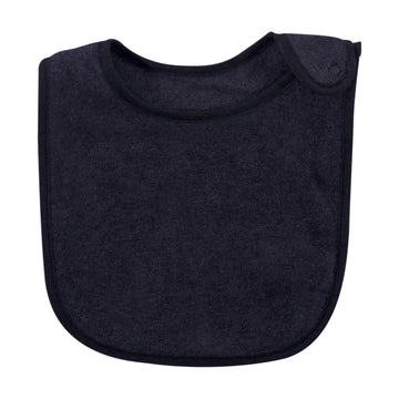 Hudson Baby Unisex Baby Rayon From Bamboo Terry Bibs, Black White, One Size