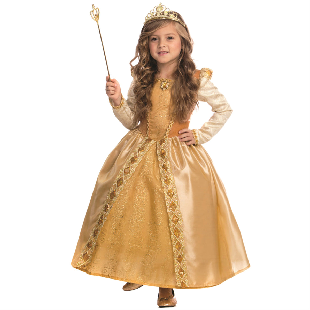 Dress Up America Majestic Golden Princess  L (1214)
