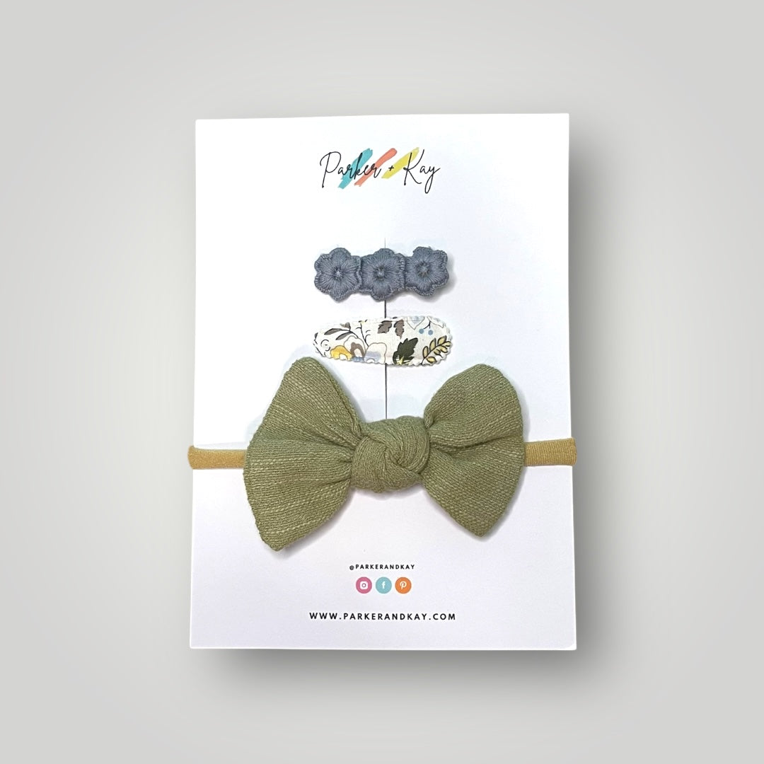 Baby 3-Piece Knot Bow Variety Set