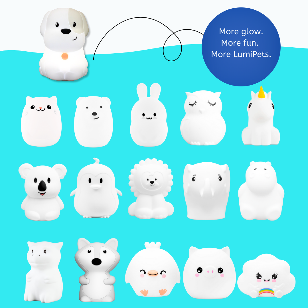 LumiPets® Pepper the Puppy- Children's Touch Night Light