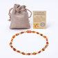 Cross-border Hot Sale Natural Amber Baby Necklace Baltic Children Fire Gold Perer Necklace Jewelry