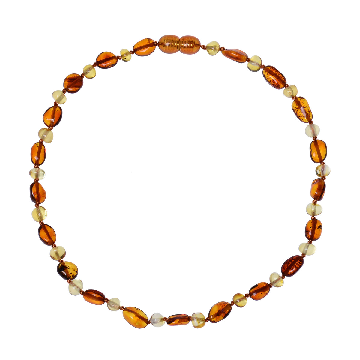 Cross-border Hot Sale Natural Amber Baby Necklace Baltic Children Fire Gold Perer Necklace Jewelry