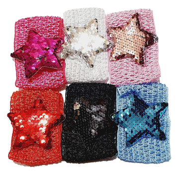 FIMBUL 6PCS Baby Headbands Hairbands Hair Bow Elastics for Baby Girls Newborn Infant Toddlers Kids (3WERYO7G62)