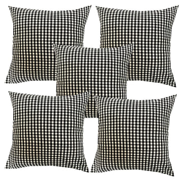 Pink Parrot 100% Cotton Cushion Cover 18X18 Inch Set Of 5 Pcs