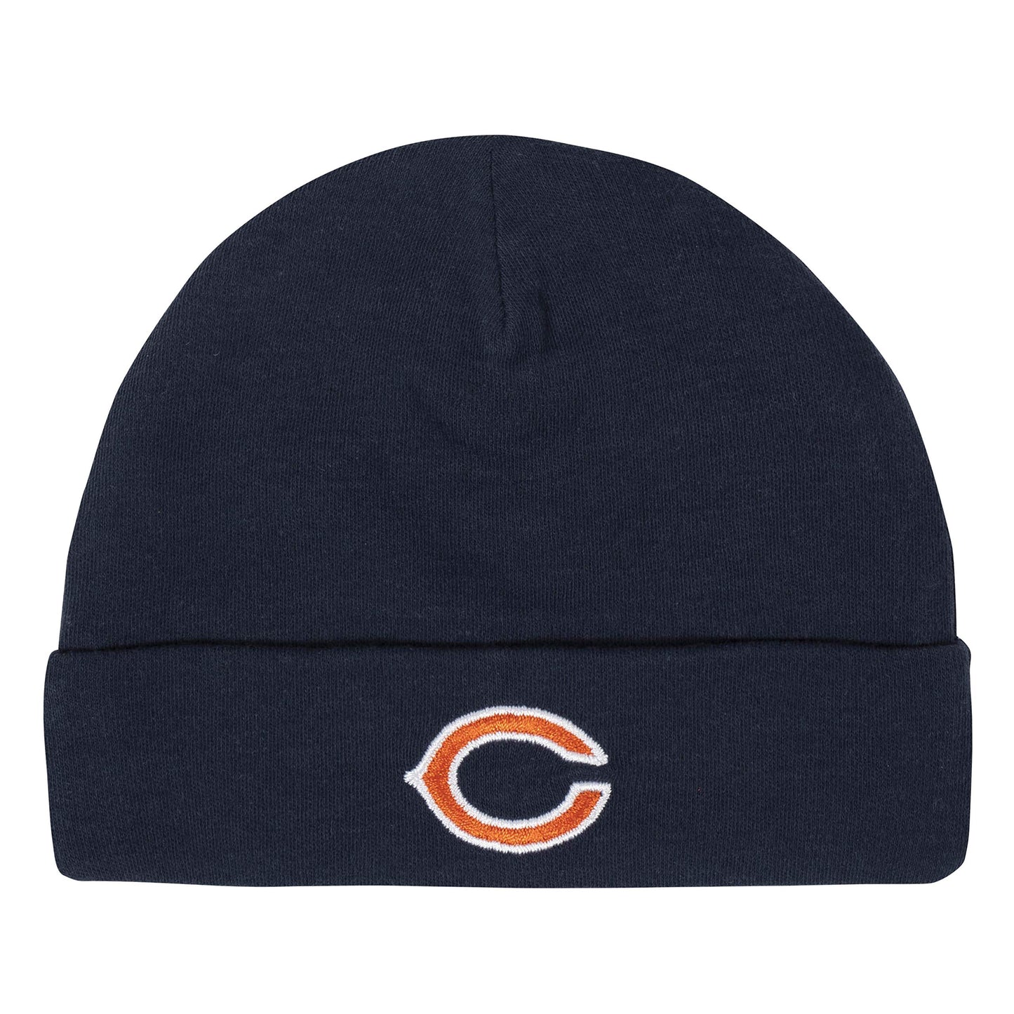 Gerber Nfl Chicago Bears 3 Pack Bodysuit Footed Pant And Cap Registry Gift Set, Navy/White Chicago Bears, 6-9M