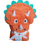 Yikes Twins Hooded Baby Towel for Kids 2-8 | Large 100% Cotton Baby Towel for Boys or Girls in Orange | Cute Dino Bath Towels fo