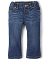 The Children'S Place Baby Girls And Toddler Girls Basic Bootcut Jeans, Indigo Stone, 4T