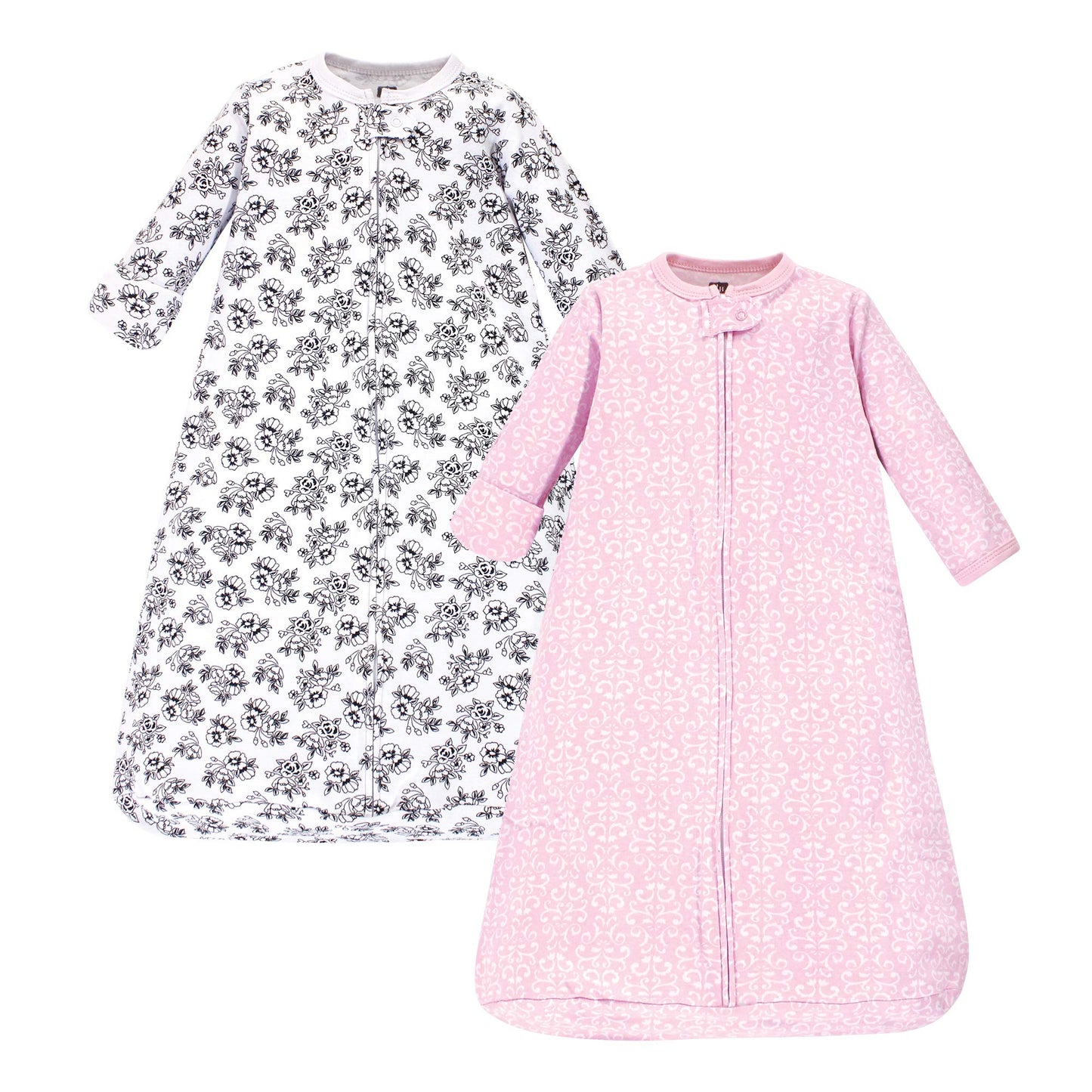 Hudson Baby Unisex Baby Cotton Long-Sleeve Wearable Sleeping Bag, Sack, Blanket, Toile, 0-3 Months