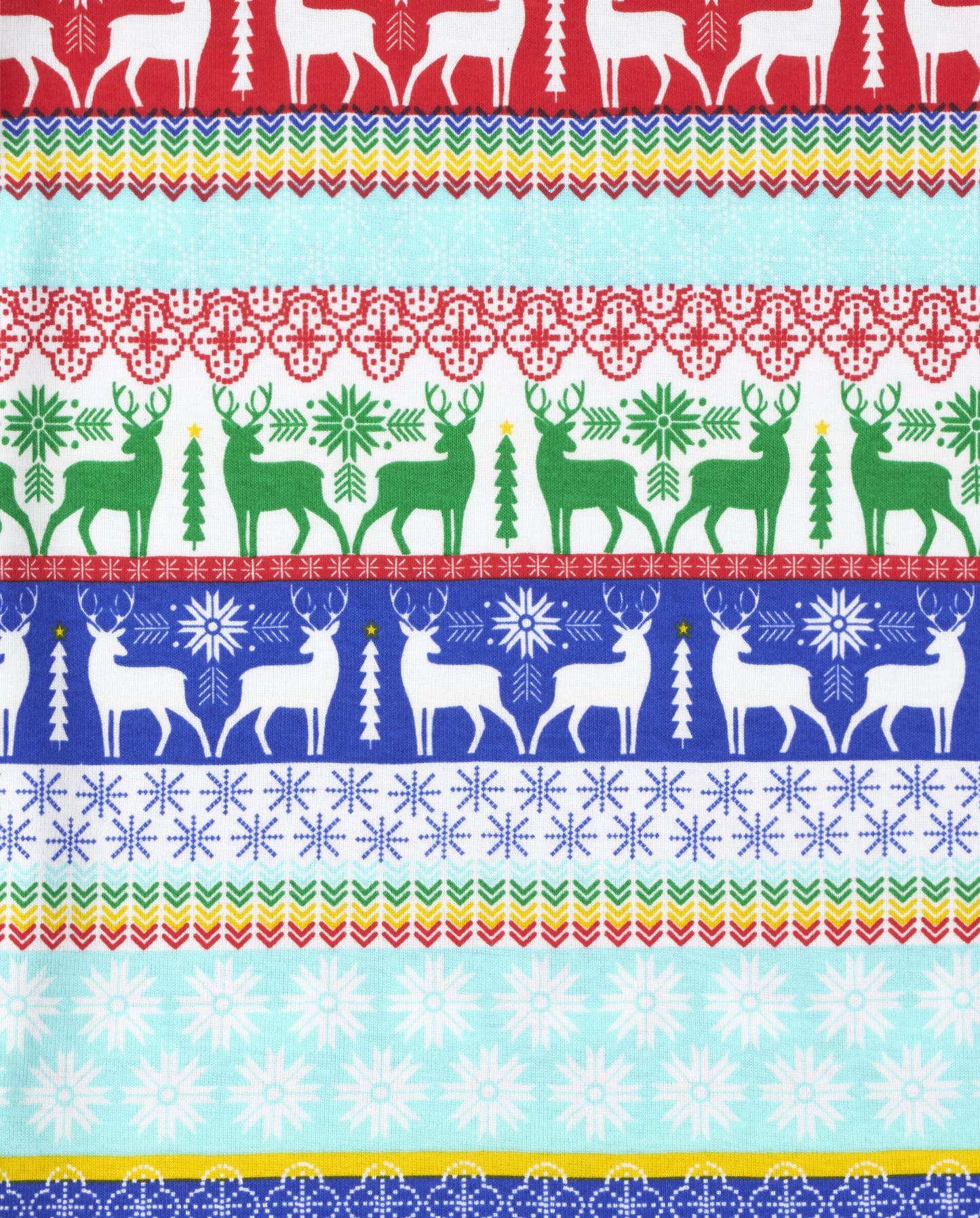 The Children'S Place Baby Kids 2 Piece Christmas Pajamas, Cotton, Multi Fairisle, 16