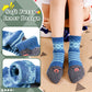 Children'S Winter Warm Wool Solid Color Socks Kids Boy Girls Thermal Crew Socks 6 Pairs (6 Pairs Snowflake Animal, 8-12 Years)