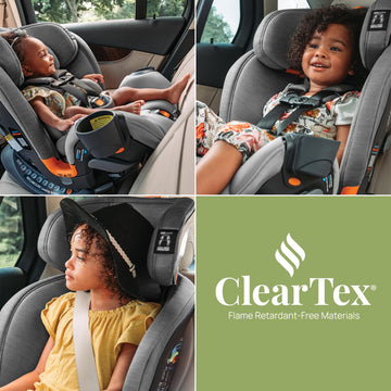 Chicco Onefit Cleartex All-In-One Car Seat, Slim Design, Rear-Facing Seat For Infants 5-40 Lbs., Forward-Facing 25-65 Lbs., Boos