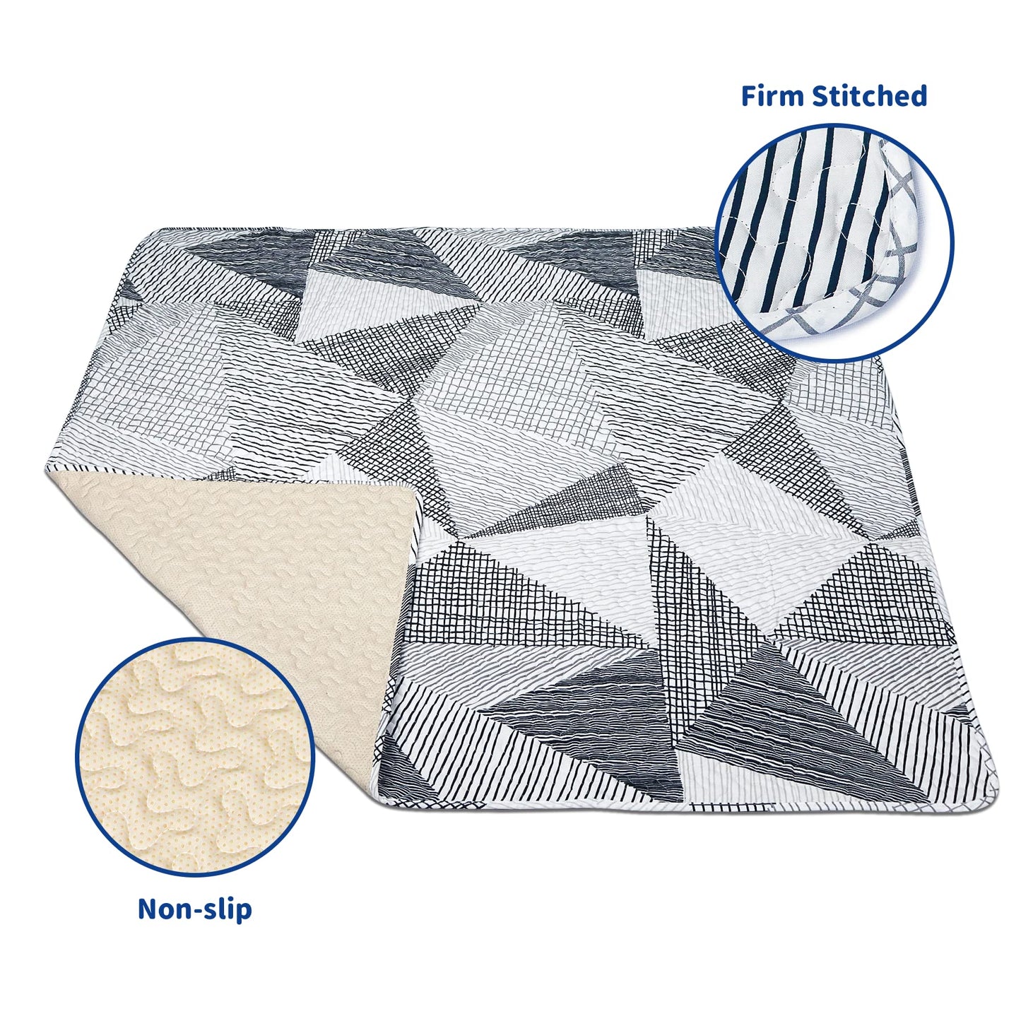 Tanoshii Baby Play Mat For 47 'X47 ' Playpen, Machine Washable, Kids Tents Mat Cotton,Foldable Crawling Mat For Floor,One-Piec