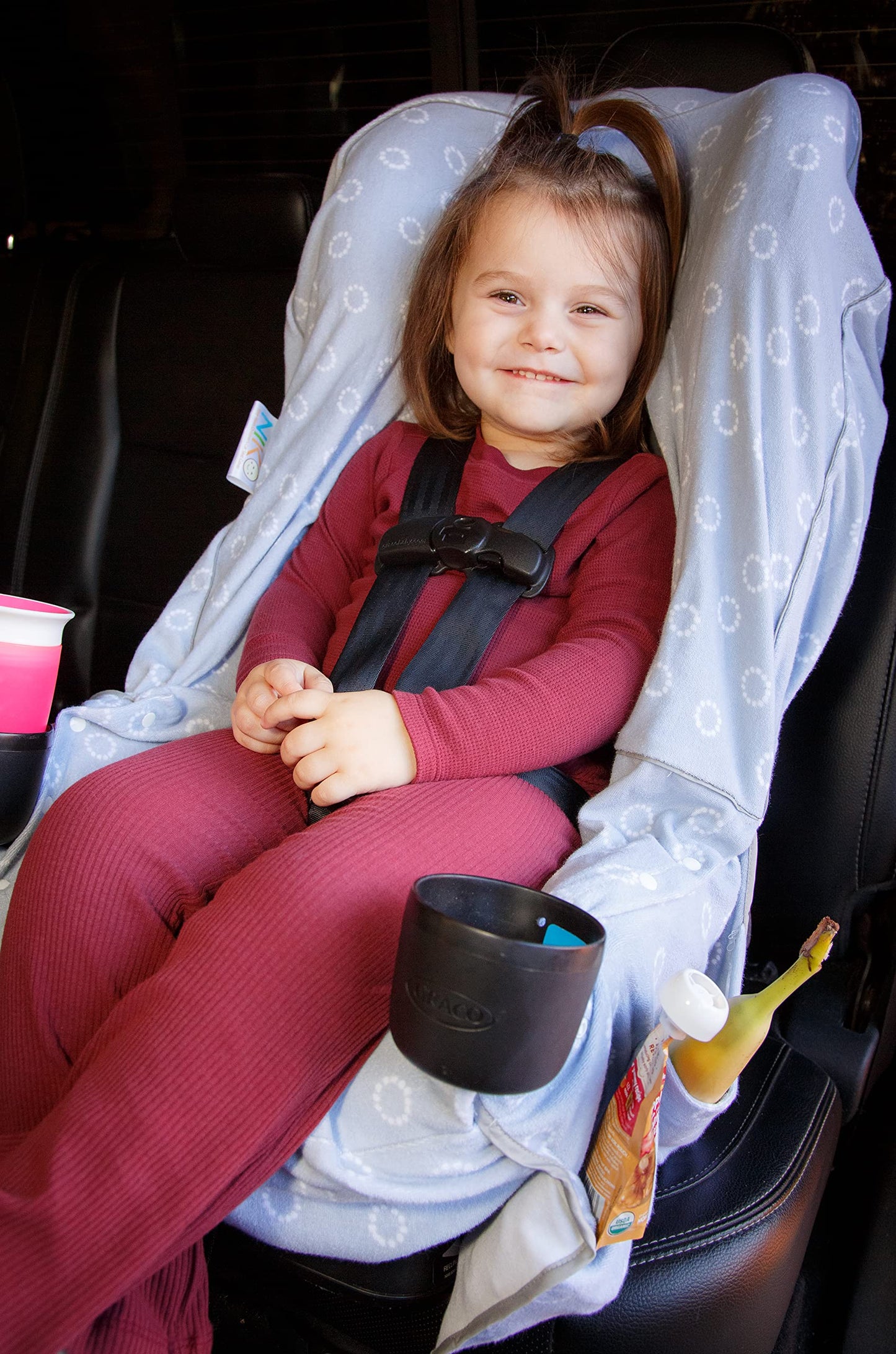 Niko Easy-Wash Children'S Car Seat Cover & Liner - Gray Cotton Blend Terry - Fits Most Toddler Car Seats - Universal Fit - Water