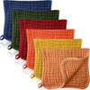 Irenare 6 Pack Muslin Burp Cloths Cotton Baby Burping Rags Large 20 x 10 Inch 6 Layers Spit up Rags Soft Absorbent Multicolor Wa