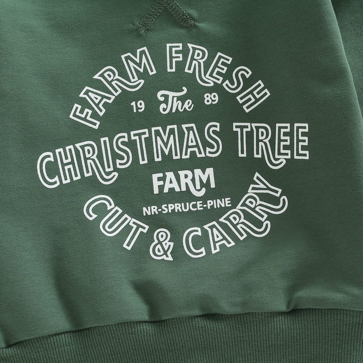Toddler Baby Christmas Outfit Girl Boy Crewneck Sweatshirt Letter Print Long Sleeve Sweater Shirt Fall Clothes (Christmas Tree F