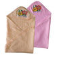 New Born Baby 100% Soft Cotton Hooded Towel Small Pack of 2