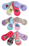 Dikhawa Pack Of 12 WomenS Anti Slip Loafers, Hidden No Show Socks (Assorted, Free Size)