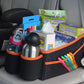 Mighty Clean Car Storage Organizer - Use In The Trunk, Or Front Or Back Seat With 8 Side Pockets + 1 Zippered Pouch + 2 Mesh Pou