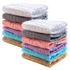 Sweet Dolphin 12 Pack Baby Muslin Washcloths - Soft Face Cloths For Newborn, Absorbent Bath Wash Cloths, Wipes, Burp Rag - Toddl