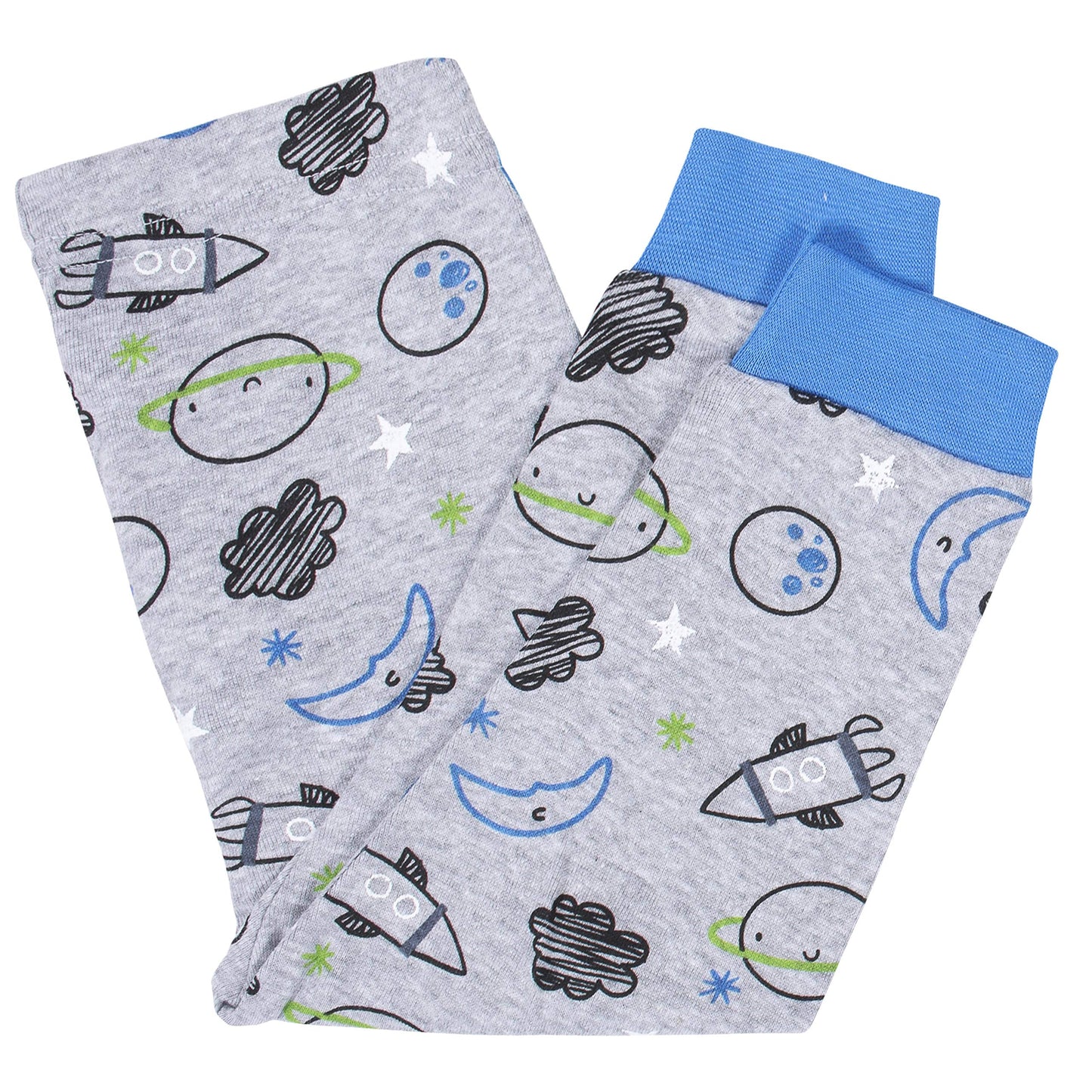 Gerberbaby Boystoddler Snug Fit 4-Piece Pajama Setspace Blue12 Months