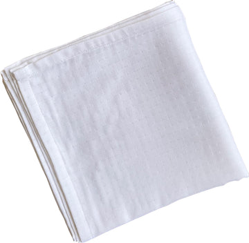 Little Sudhams 4Layered Muslin Cotton Baby Swaddle Blanket White Pack of 1 (Plain White, 100cm x 100cm)