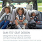 Britax One4Life Slim All-In-One Car Seat, 10 Years Of Use, 17.5    Spacesaver Design, Converts From Rear-Facing Infant Car Seat