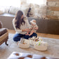Naturalcozy 3-Piece Oval Storage Basket Set- Natural Woven Gift Basket Empty, Soft Baby Basket For Nursery, Cat Dog Toy Baskets,