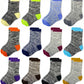 Jamegio Boys Socks 12 Pairs Crew Socks For Toddler Kids Boys Athletic Cotton Socks(2-4 Years)