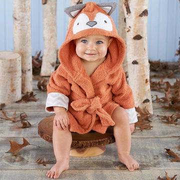 Baby Aspen 'Rub-A-Dub, Fox In The Tub Fox Hooded Baby Bath Towel/Baby/Toddler Robe, Baby Shower Gifts, 0-9 Months