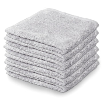 Natemia Organic Baby Washcloths - 10'X10' Soft Cotton Baby Towels - Pack Of 6 Multipurpose Reusable Wipes For Infants, Toddler