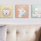 tiny ideas Pastel Animal Canvas Artwork - Postive Affirmations, Gender Neutral Nursery Wall D  cor, Gift For New And Expecting P