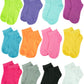 Gelante 12 Pairs Girl Children Toddler Kids Cotton Ankle Socks (Us, Age, 0 Months, 24 Months, Assorted Pack Solid Color) 600-12-