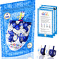 The Dreidel Company 30 Solid Blue & White Wooden Hand Painted Hanukkah Dreidels With English Transliteration - Includes 3 Detail