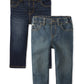 The Children'S Place Baby Boys And Toddler Stretch Skinny Jeans, Tide Pool/Potter 2 Pack, 12-18 Months Us