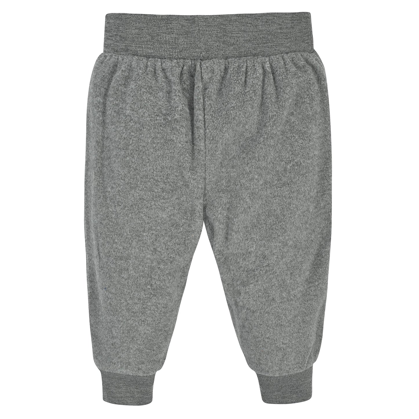 Gerber Baby Boys' 4-Pack Microfleece Pants, Navy/Gray, Newborn