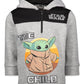 Star Wars The Child Infant Baby Boys Fleece Half Zip Pullover Hoodie Gray 18 Months