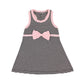 Hudson Baby Girls' Cotton Dress And Cardigan Set, Light Pink Black, 3-6 Months
