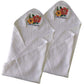 Soft Baby Hooded White Towel  Small Pack of 2