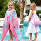 Joiedomi Unicorn Hooded Towels For Kids - Soft 100% Cotton Kids Beach Towel - 30' X 50' For 3-10 Years Boys Girls - Beach Hood