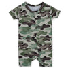 Gerber Unisex Baby Buttery Soft Short Sleeve Romper With Viscose Made From Eucalyptus, Camo, 12 Months