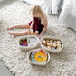 Naturalcozy 5-Piece Rectangle Storage Basket Set- Natural Cotton Rope Woven Baskets For Organizing! Small Basket For Montessori,