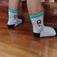 Rative Non Skid Anti Slip Slipper Cotton Crew Socks With Grips For Baby Toddlers Kids Boys 1-3T, 6-Pairs/Rb-711