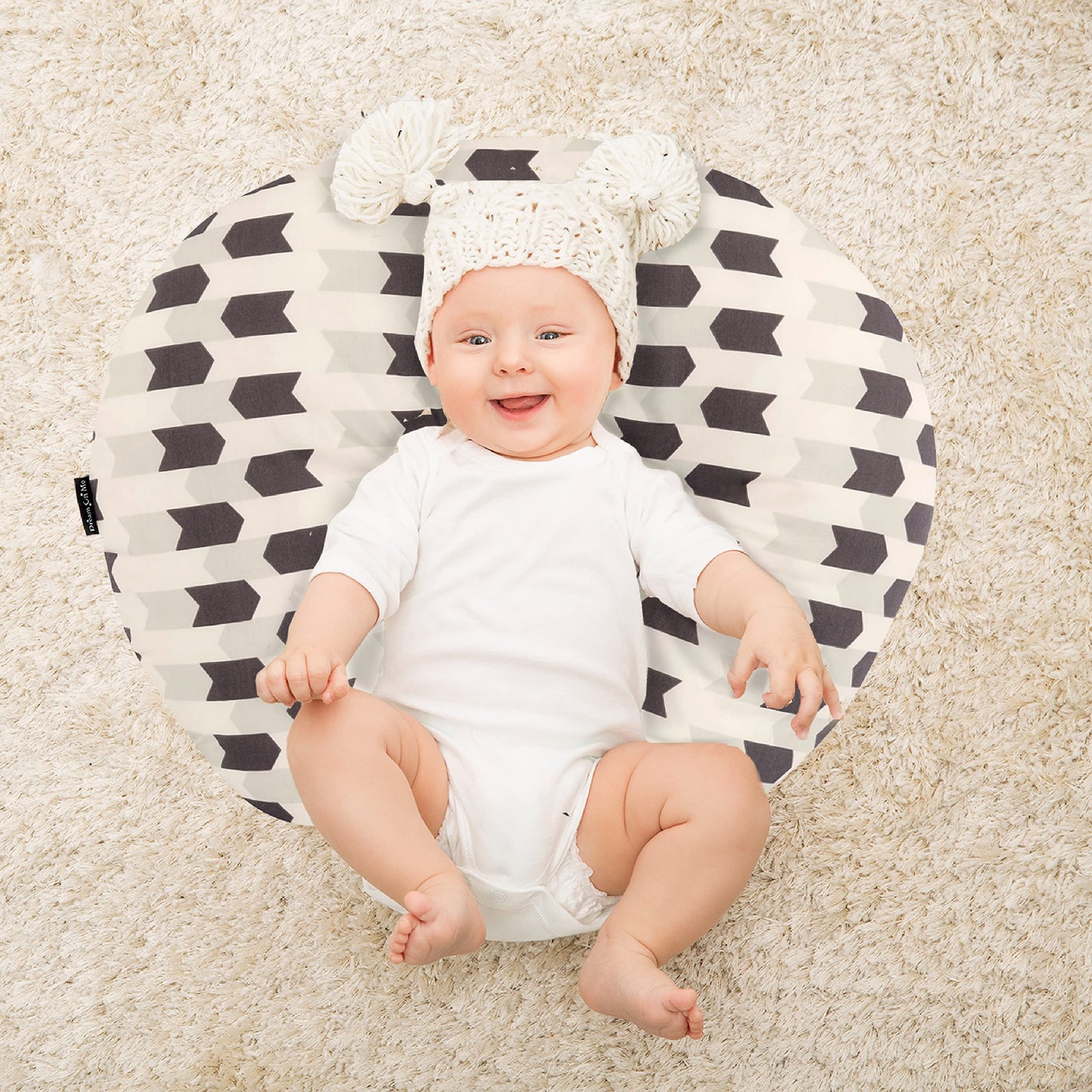 Dream On Me Beeboo Nursing Pillow And Positioner, Breastfeeding And Bottlefeeding Pillow, Removable And Washable Pillow Cover, S