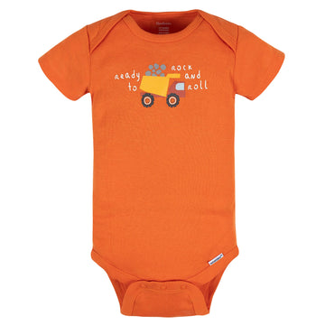 Gerber Baby Boy'S 8-Pack Short Sleeve Onesies Bodysuits, Transportation Zone, Newborn