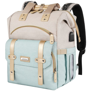 Jiefeike Girls Diaper Backpack,Travel Backpack Diaper Bag For Dad Mom Baby Boys,Insulated Pockets Portable Baby Nappy Bags With